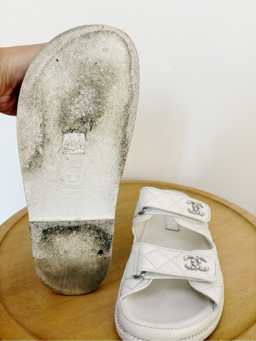 Chanel Leather Dad Sandals - Picture 8 of 8